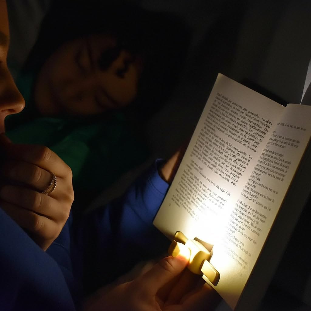 Lizia - Lampe de lecture et liseuse LED rechargeable - Support de livre ergonomique pour une main - Vert