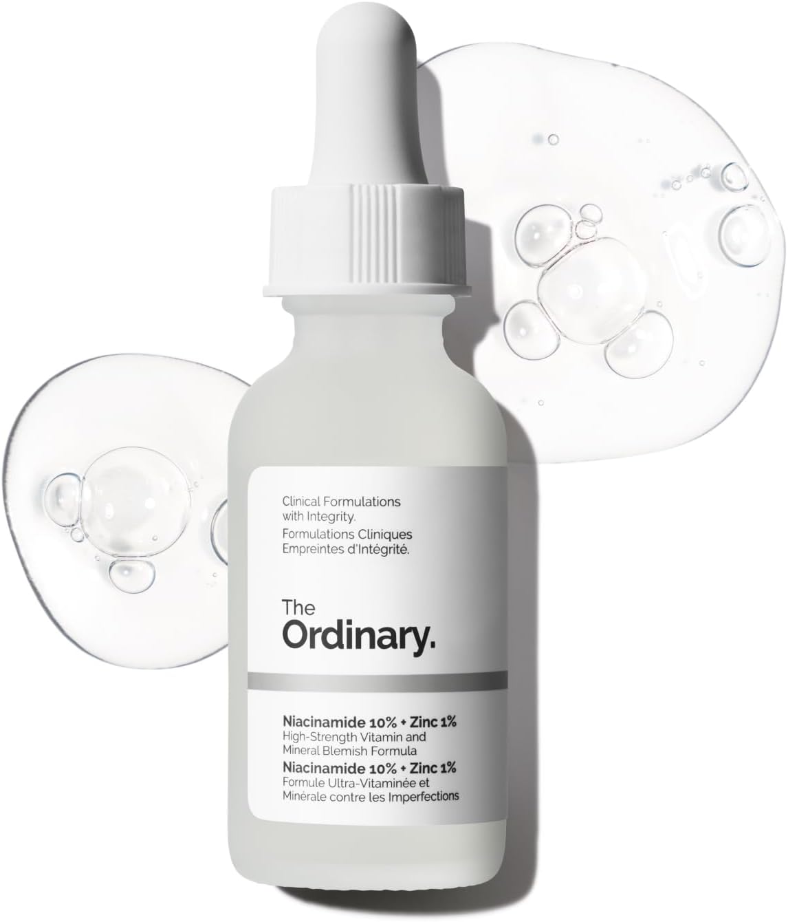 The Ordinary Niacinamide 10% + Zinc 1%, sérum éclat et lissant pour peaux à imperfections, 30 ml