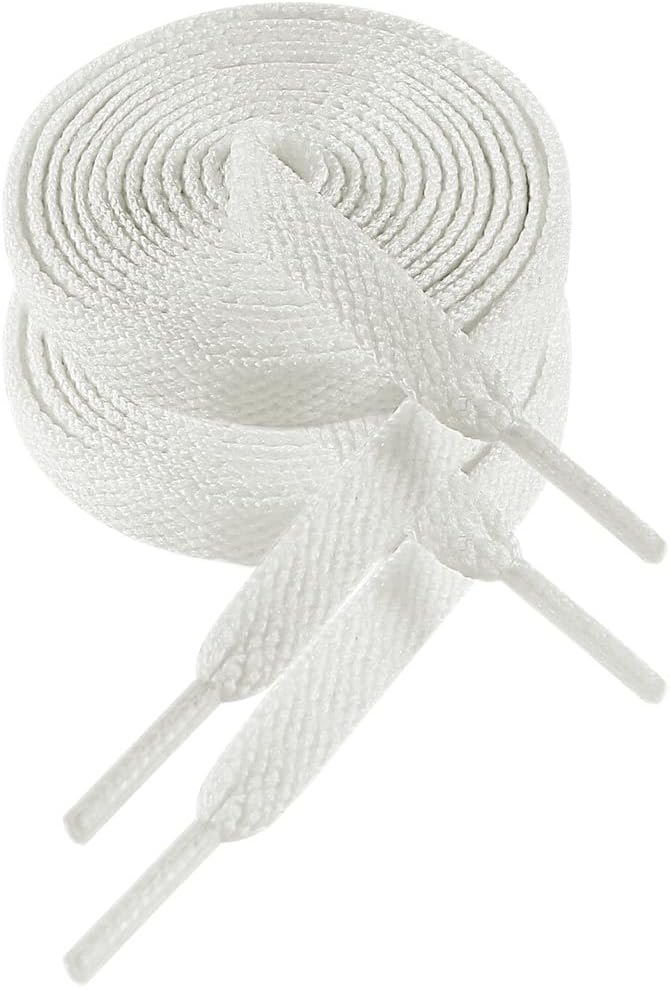 VSUDO Lacets plats pour baskets, lacets plats pour sneakers - Économiques, 8 mm de large, 29 couleurs et 14 longueurs au choix