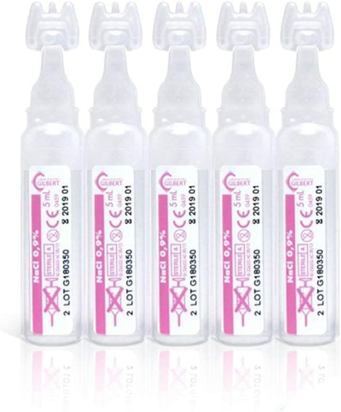 Physiodose Sérum Physiologique Bébé – 40 unidoses stériles de 5 ml – Nez, yeux