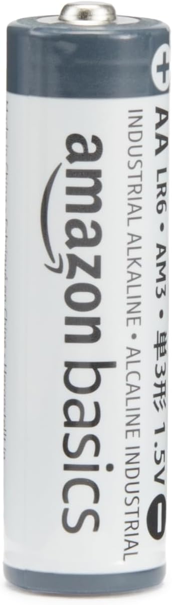 Amazon Basics Lot de 40 piles alcalines industrielles AA, 1,5 V, durée de conservation de 5 ans