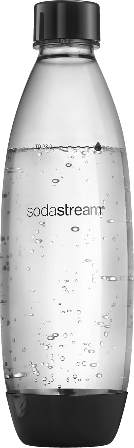 Lot de 2 bouteilles réutilisables SodaStream Fuse 1L sans BPA | Noires
