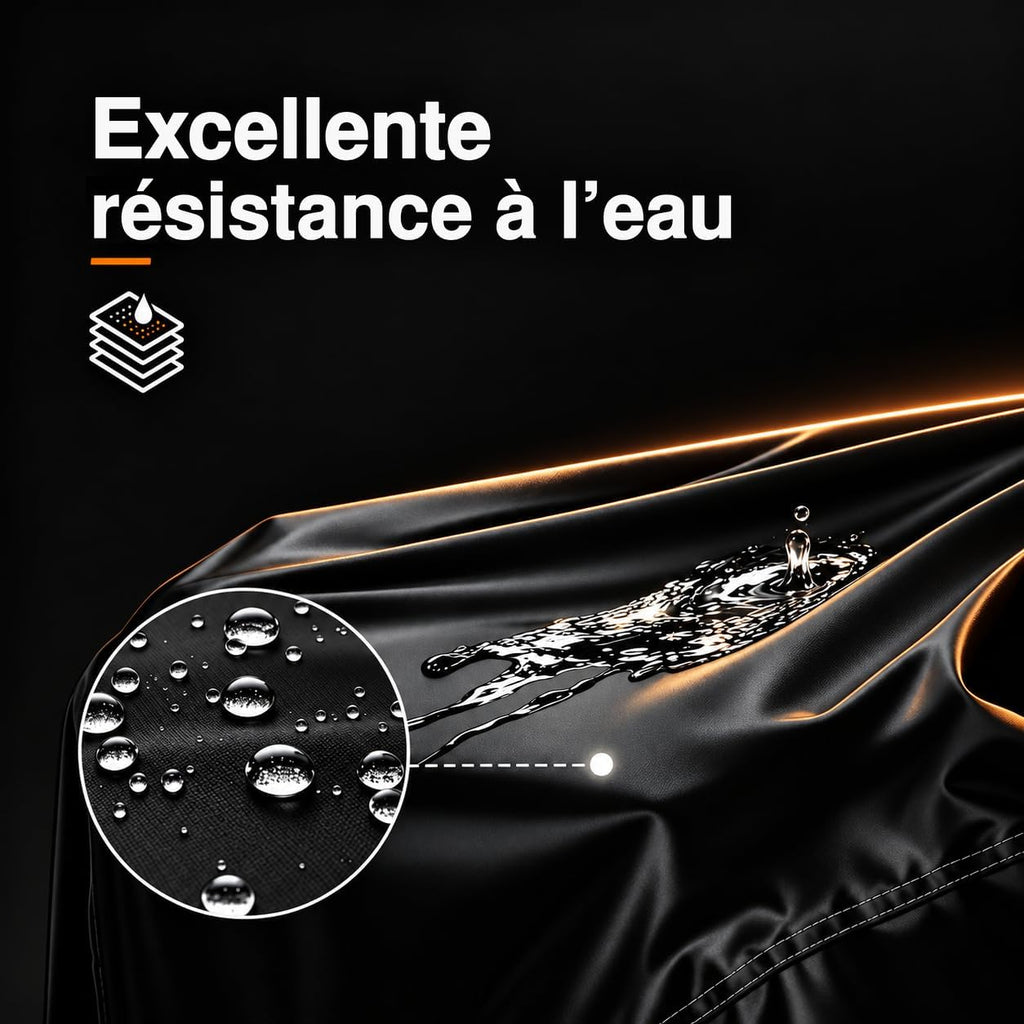 Maizjok® Housse de protection moto extérieur étanche, bâche moto imperméable 210D