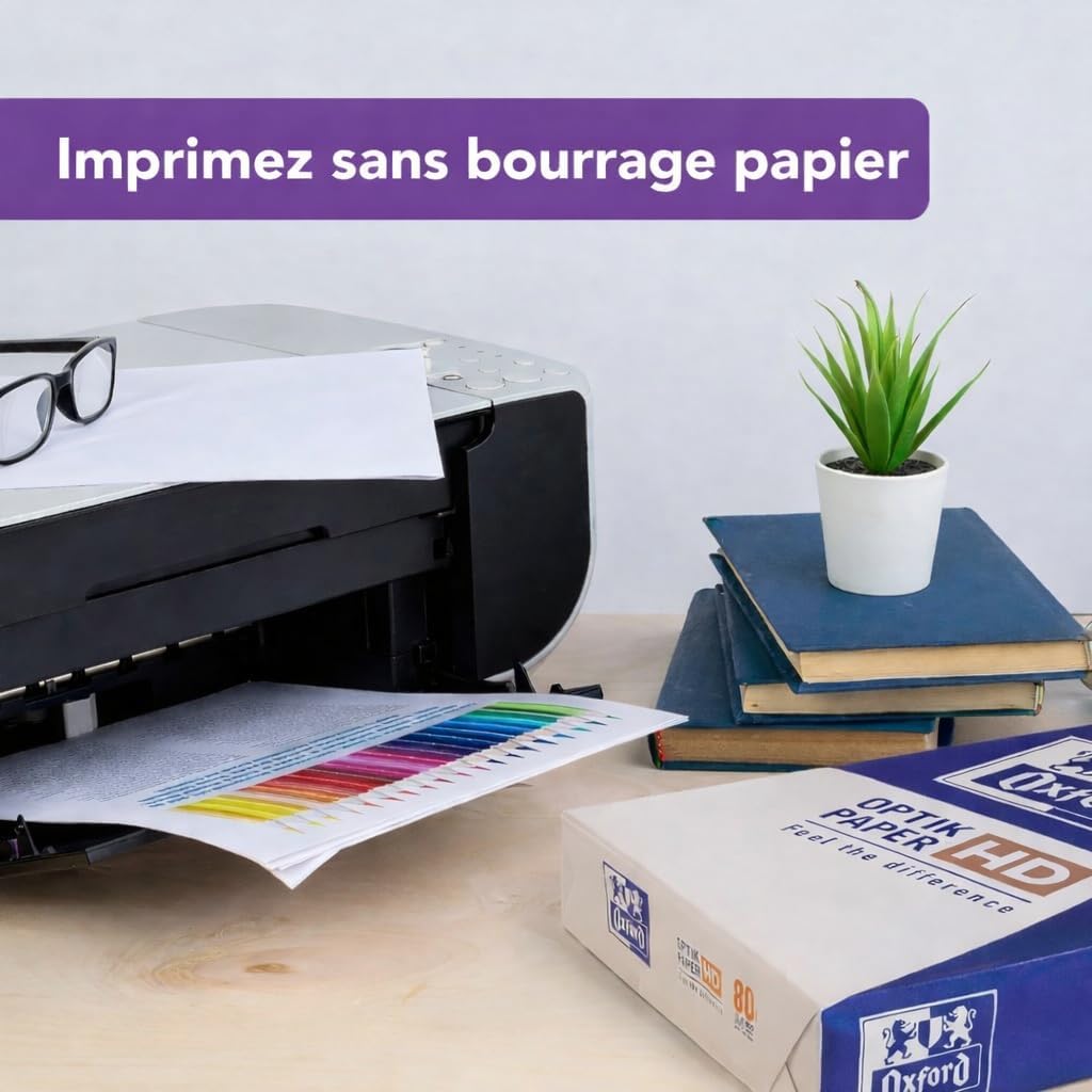 Ramette de papier imprimante A4 Premium Oxford blanc 500 feuilles