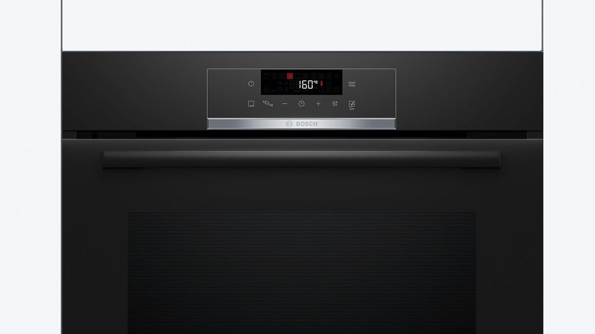 Bosch HQG572BB3F Série 4 - Four encastrable avec ajout de vapeur, pyrolyse, AirFry