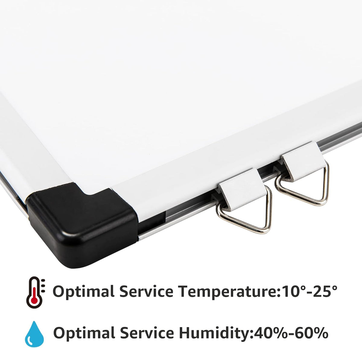 Tableau blanc magnétique Amazon Basics avec cadre en aluminium, porte-stylos, 6 aimants, 1 gomme et 2 marqueurs pour une utilisation au bureau et à la maison, mural, effaçable à sec, 90 x 60 cm