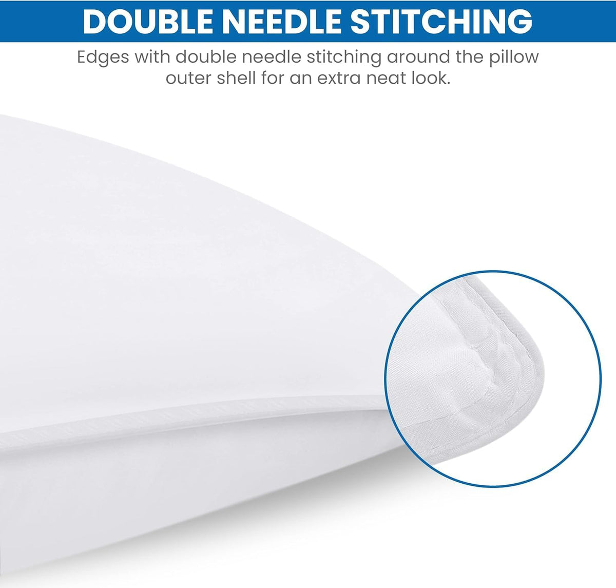 Utopia Bedding Lot de 2 Oreillers 60x60 cm, Coussins de Lit Blancs