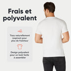 Lot de 3/5 T-shirts Homme 100% Coton FM London, Vêtements Homme Ajustés