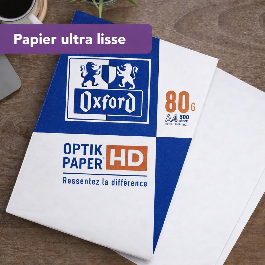 Ramette de papier imprimante A4 Premium Oxford blanc 500 feuilles