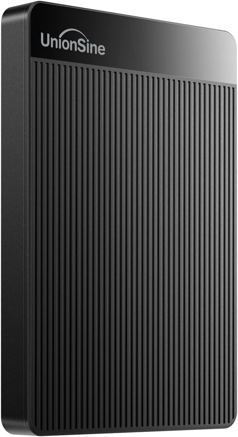 UnionSine Disque dur externe portable 500 Go ultra-plat 2,5" USB 3.0, SATA