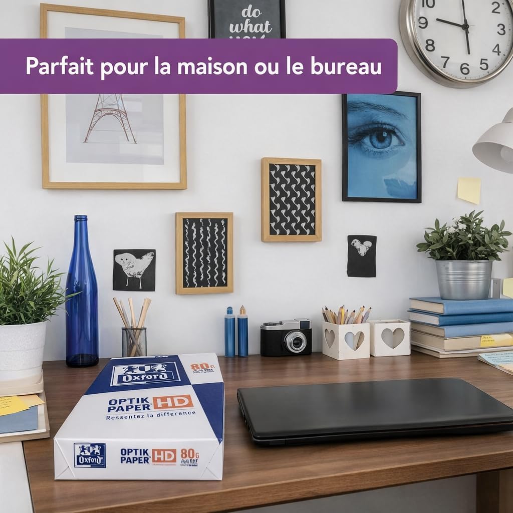Ramette de papier imprimante A4 Premium Oxford blanc 500 feuilles