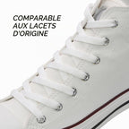 VSUDO Lacets plats pour baskets, lacets plats pour sneakers - Économiques, 8 mm de large, 29 couleurs et 14 longueurs au choix