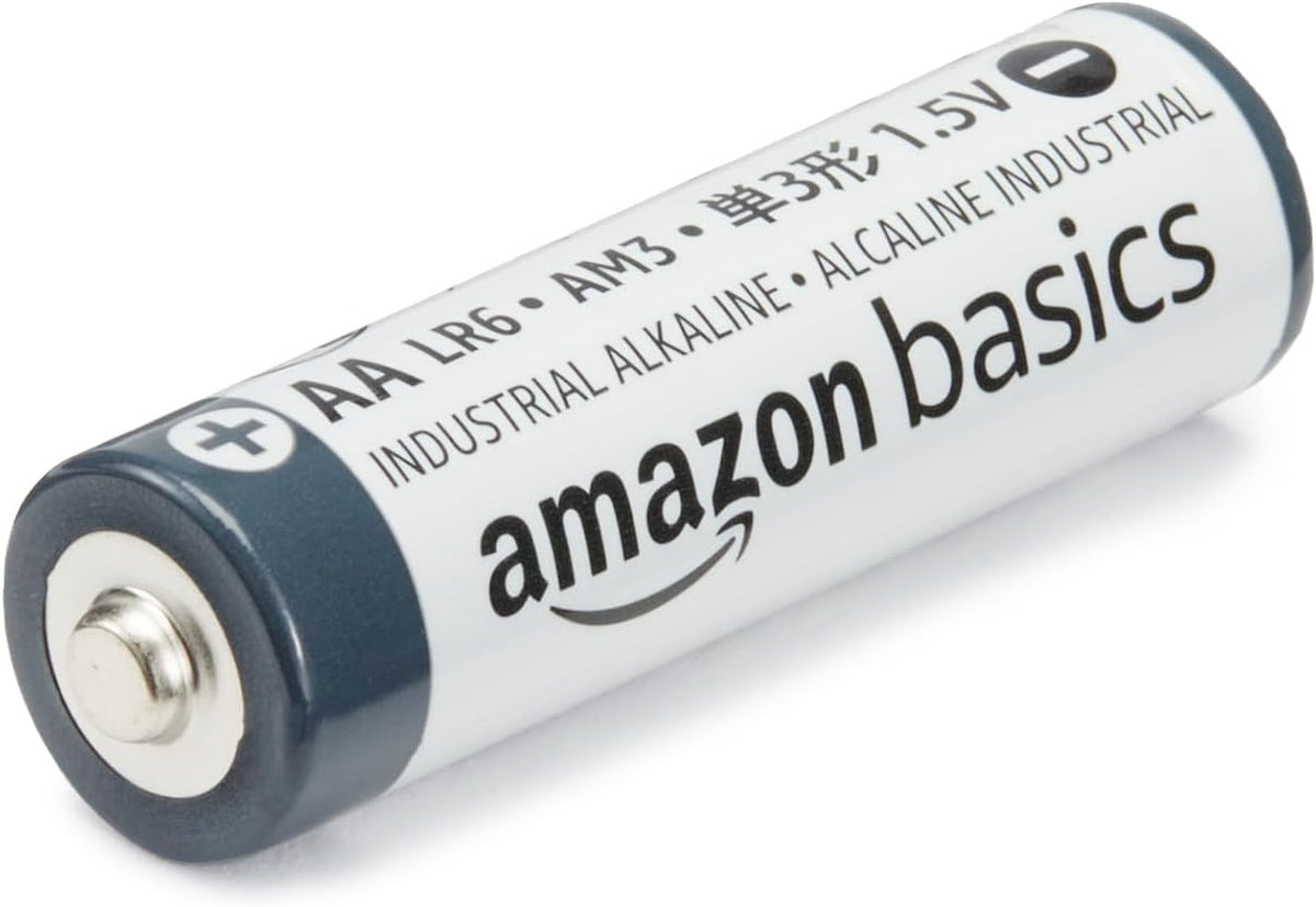 Amazon Basics Lot de 40 piles alcalines industrielles AA, 1,5 V, durée de conservation de 5 ans