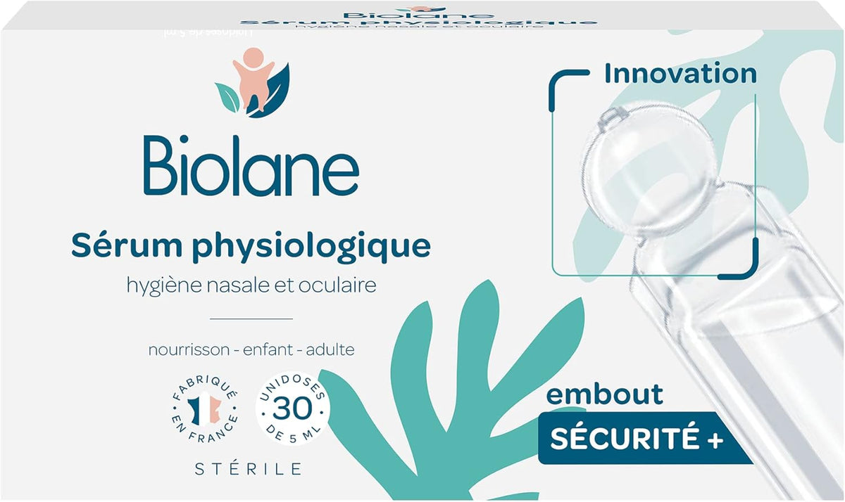 BIOLANE - Sérum physiologique bébé - Embout rond - 30 unidoses