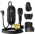 Chargeur de voiture électrique Type 2 3,7 kW 6 m avec écran LCD