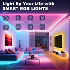 Ruban LED, 10M Ruban LED RGB Flexible pour décoration de chambre, contrôle par application Bluetooth avec synchronisation au rythme de la musique, LED pour salle de jeux, plafond, mariage, fête, cuisine, TV, bureau