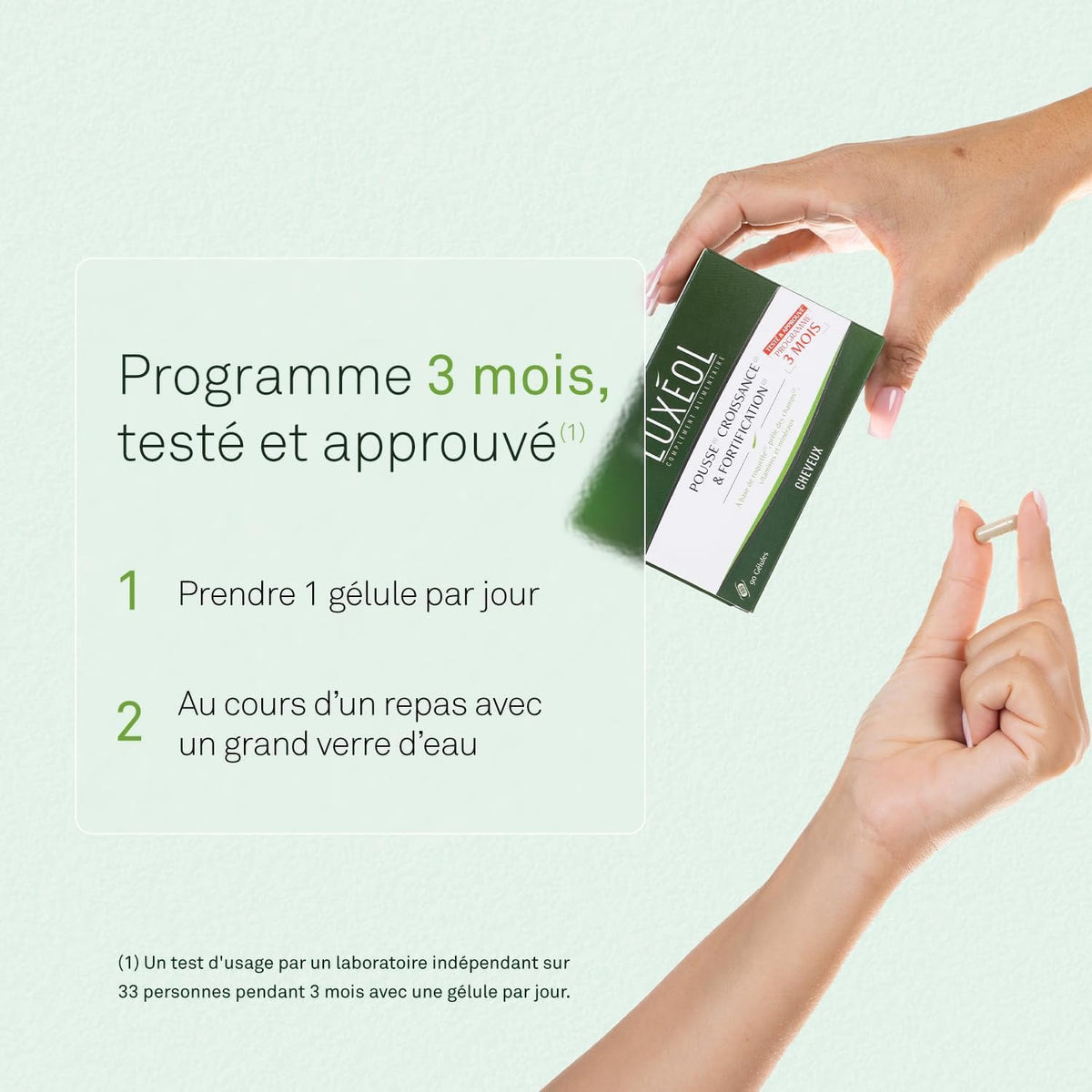 LUXÉOL - Pousse Croissance & Fortification - Complément Alimentaire Cheveux