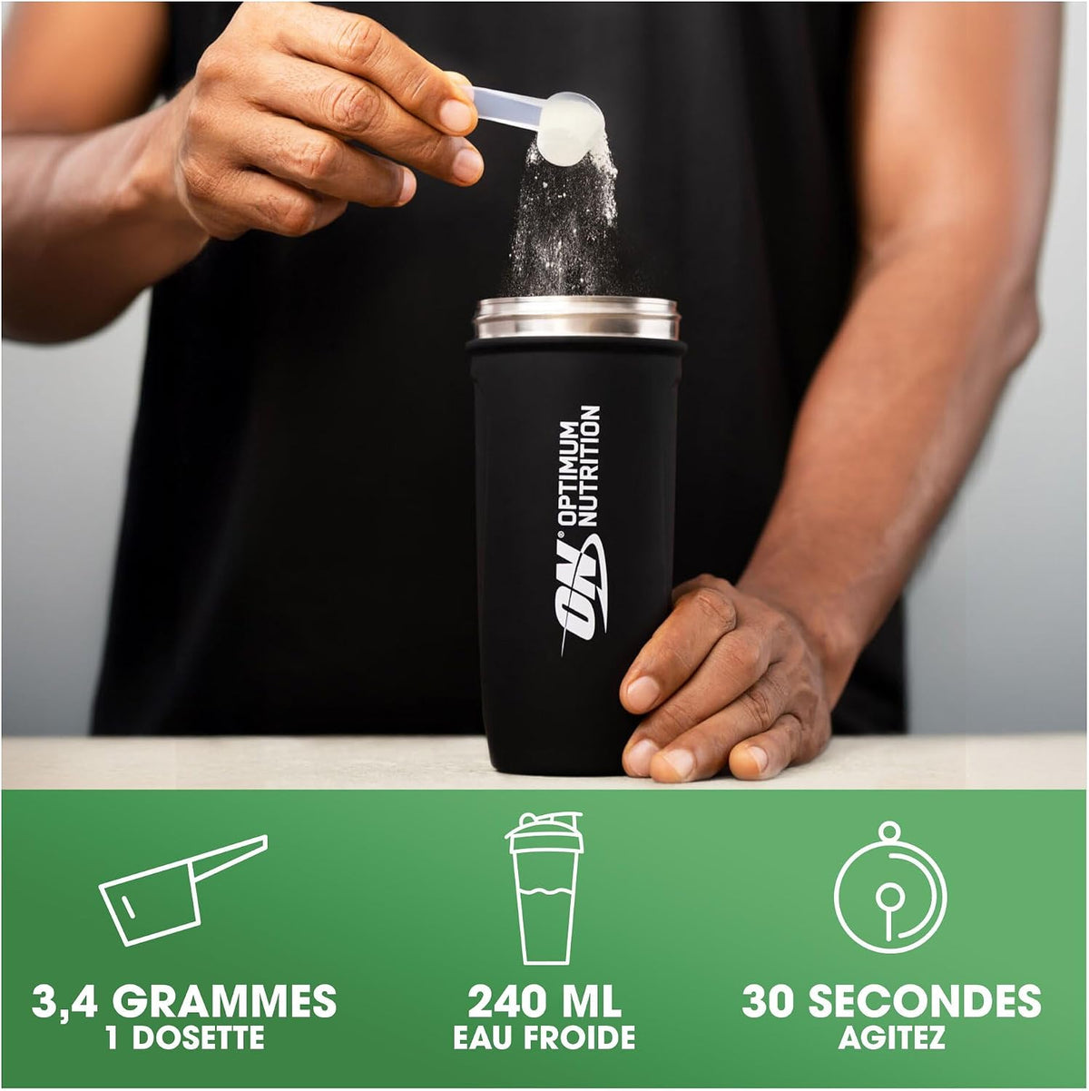 Poudre de Créatine Monohydrate Micronisée Optimum Nutrition, 634g