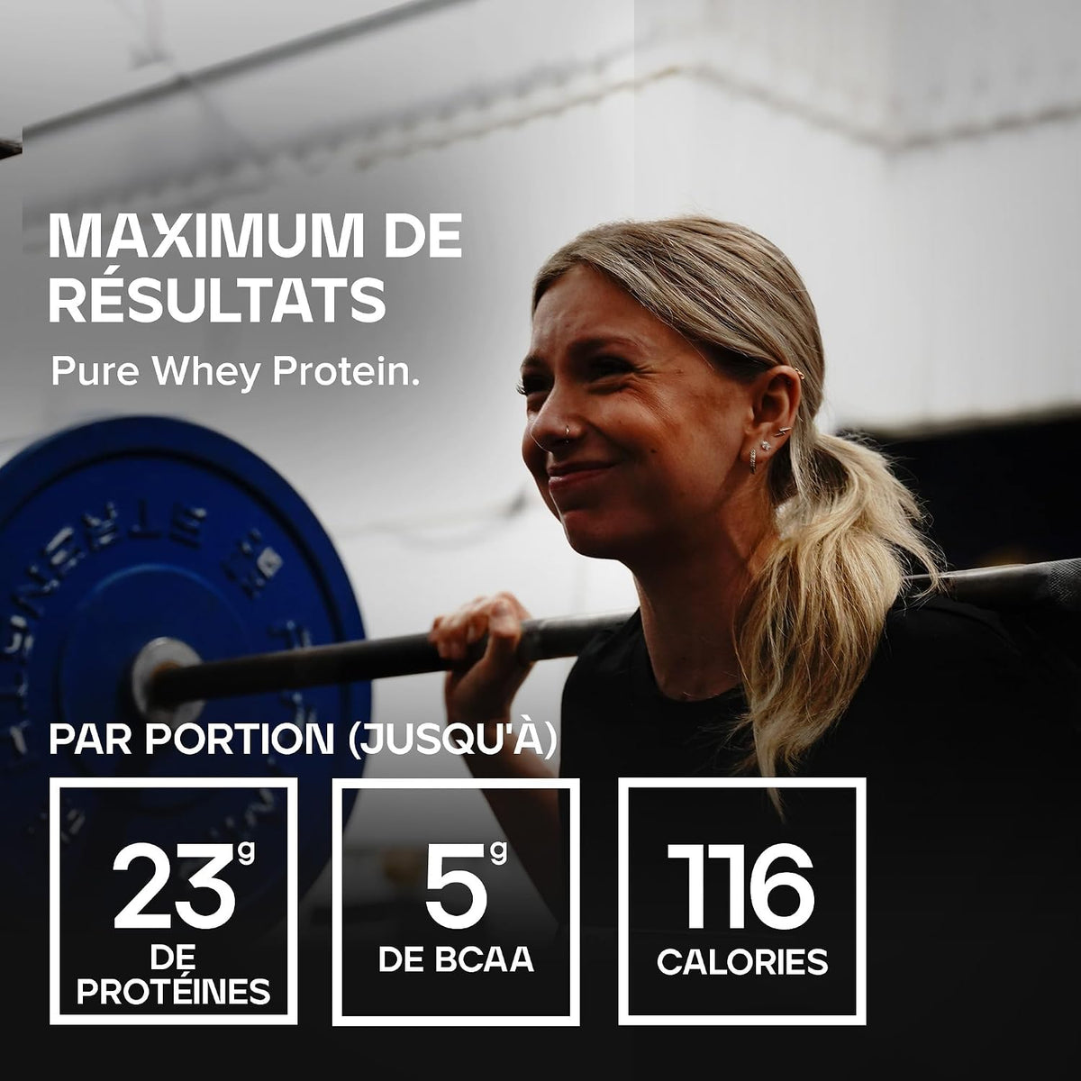 Protéine de lactosérum pure en poudre Bulk, vanille, 1 kg