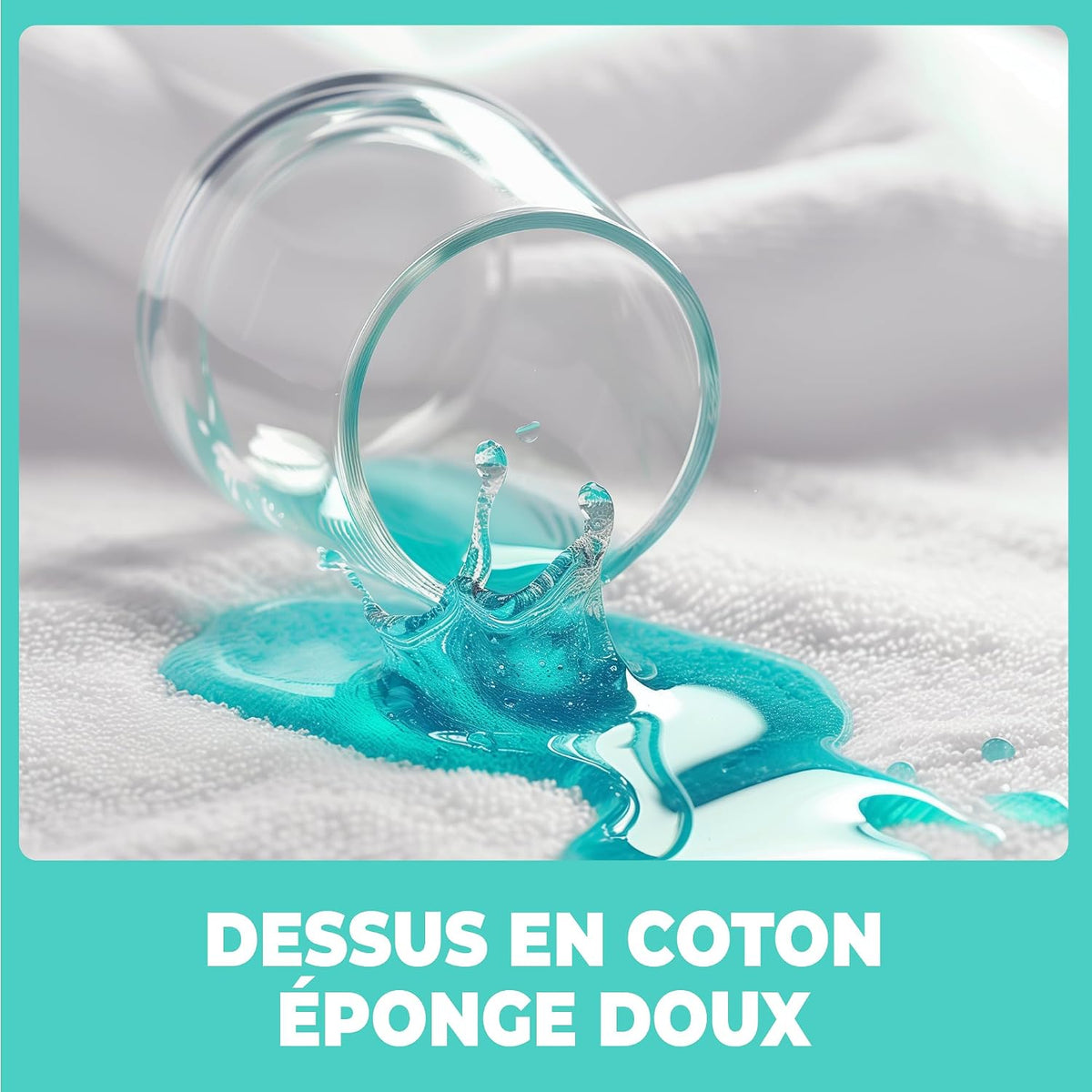 Protège-matelas 60 x120 cm, alèse imperméable, drap-housse en coton et microfibre, protection de lit pour bébé, alèse pour incontinence, anti-acariens, couvre-matelas anti-pipi, lavable en machine