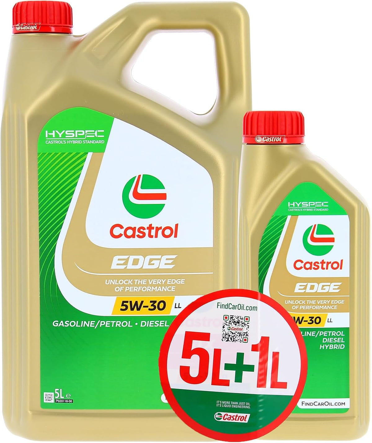 Castrol EDGE 5W-30 LL Huile moteur synthétique avancée, 5L