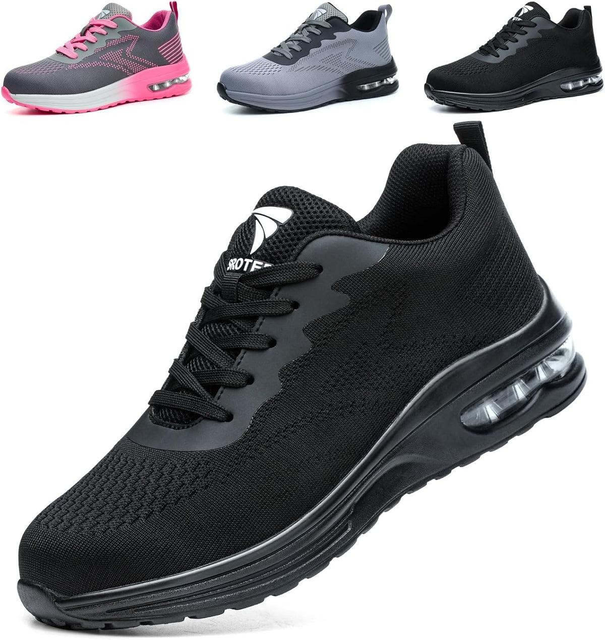 Chaussures de sécurité pour hommes et femmes, baskets de sécurité légères, chaussures de travail confortables et respirantes, chaussures de chantier antidérapantes
