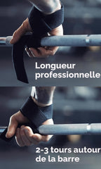 Fitgriff® Sangles de Tirage Musculation - Lifting Straps pour Fitness, Haltérophilie, Gym - Accessoires Salle de Sport