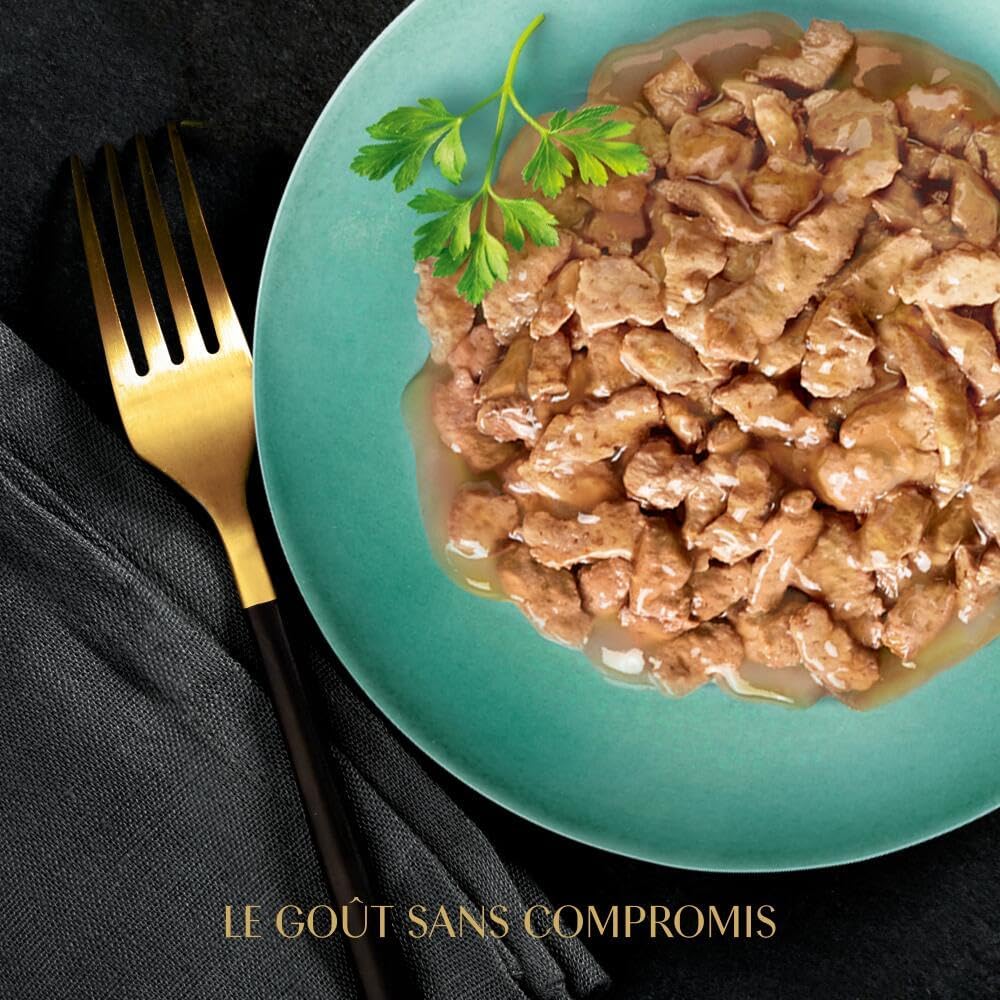 SHEBA Mini Filets - Sachets Fraîcheur en Sauce, Sélection Volaille pour Chat Adulte - 40x85g
