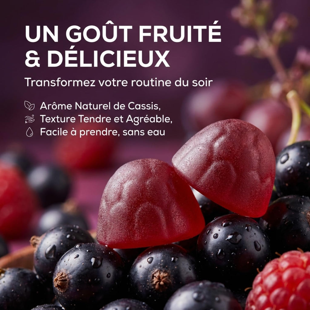 Granions - Gummies Sommeil - Mélatonine 1,9 mg - Sans sucre - 60 gummies