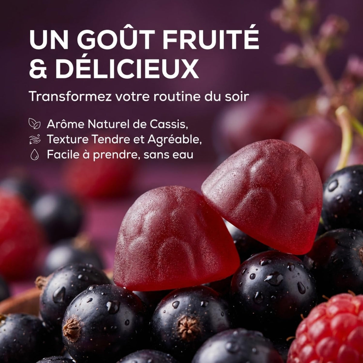 Granions - Gummies Sommeil - Mélatonine 1,9 mg - Sans sucre - 60 gummies