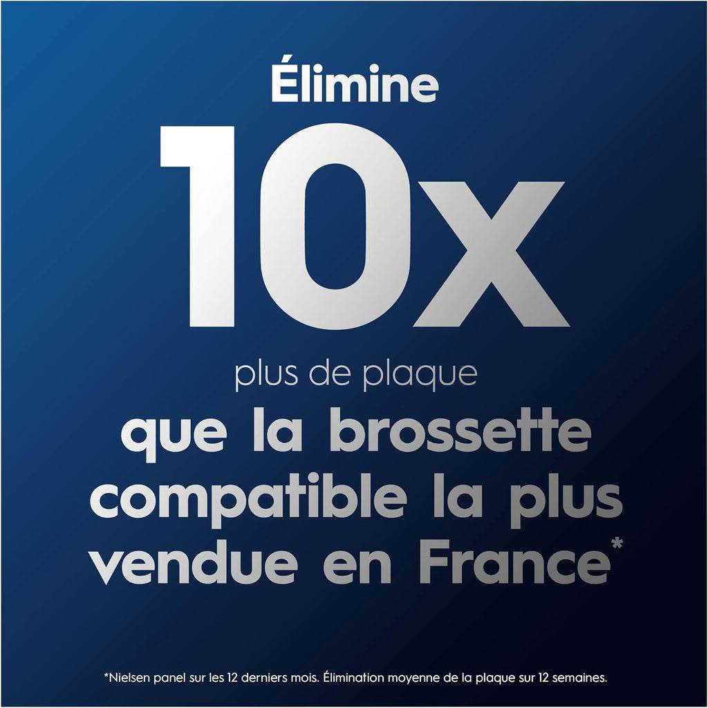 Oral-B Brossettes de rechange Cross Action, lot de 8, Blanches