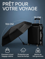 Parapluie Pliant Résistant au Vent Repel - Ouverture Automatique Facile - Parapluie Compact et Durable, Armature en Fibre de Verre Solide, Dôme Imperméable – Se glisse dans un sac à dos ou à main