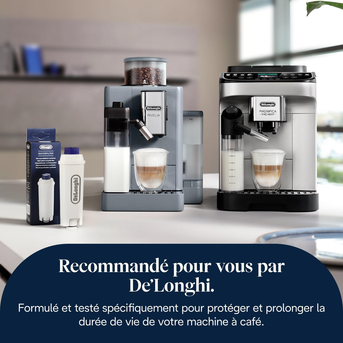 Filtre à eau De'Longhi DLS C002 à débit direct – Blanc