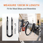 GRIFEMA GA1201-12 Antivol de vélo avec 3 clés, 120 cm
