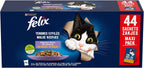 FELIX Tendres Effilés - nourriture humide pour chat adulte - Multipack 44 x 85g