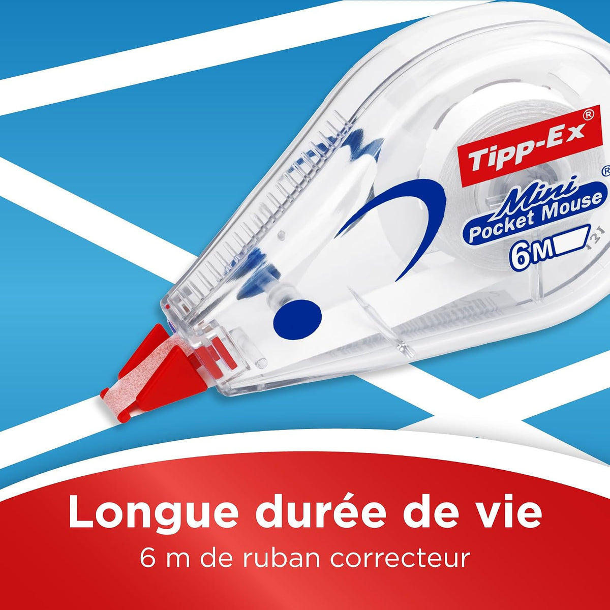 Tipp-Ex Mini Pocket Mouse | Ruban correcteur ultra-résistant | Application fluide et précise | Format compact et pratique | Lot de 10 - 6 m x 5 mm