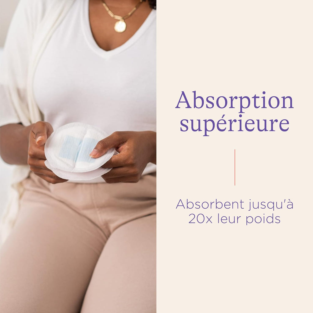 Coussinets d'allaitement jetables Lansinoh x100 ultra-absorbants anti-fuites
