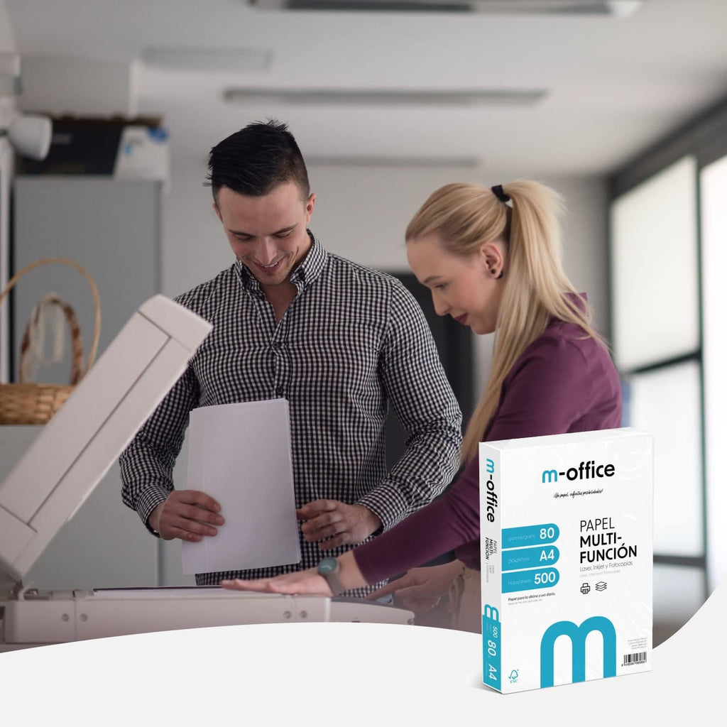 M-Office Lot de 250 feuilles de papier multifonction pour imprimante jet d'encre et laser Format A4 210 x 297 mm