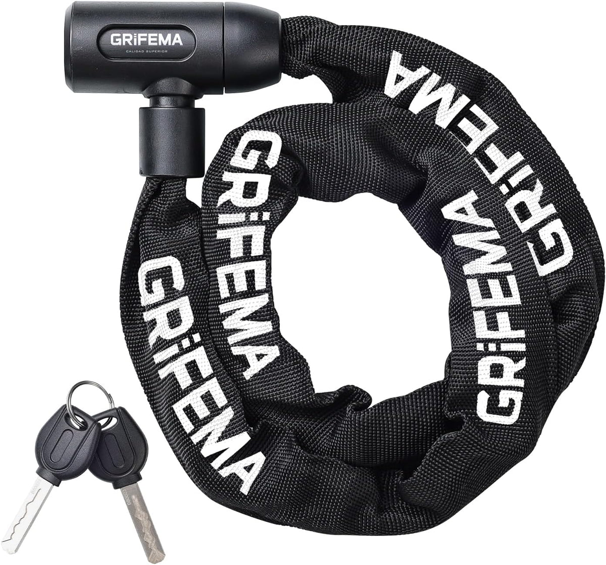 GRIFEMA GA1201-12 Antivol de vélo avec 3 clés, 120 cm
