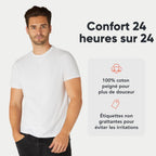 Lot de 3/5 T-shirts Homme 100% Coton FM London, Vêtements Homme Ajustés