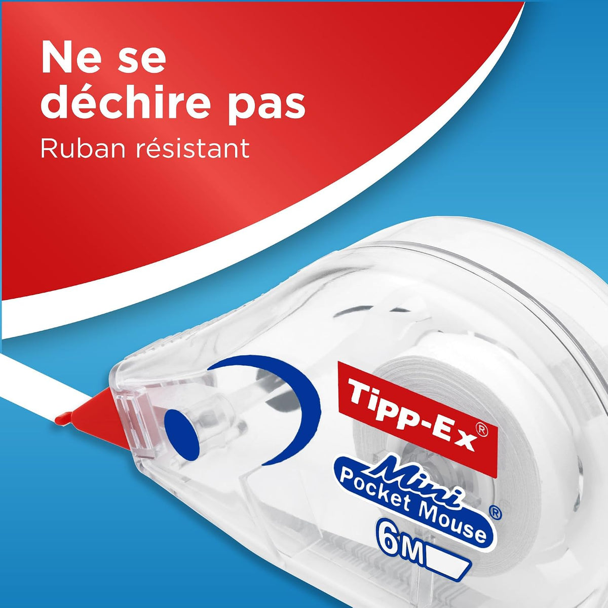 Tipp-Ex Mini Pocket Mouse | Ruban correcteur ultra-résistant | Application fluide et précise | Format compact et pratique | Lot de 10 - 6 m x 5 mm