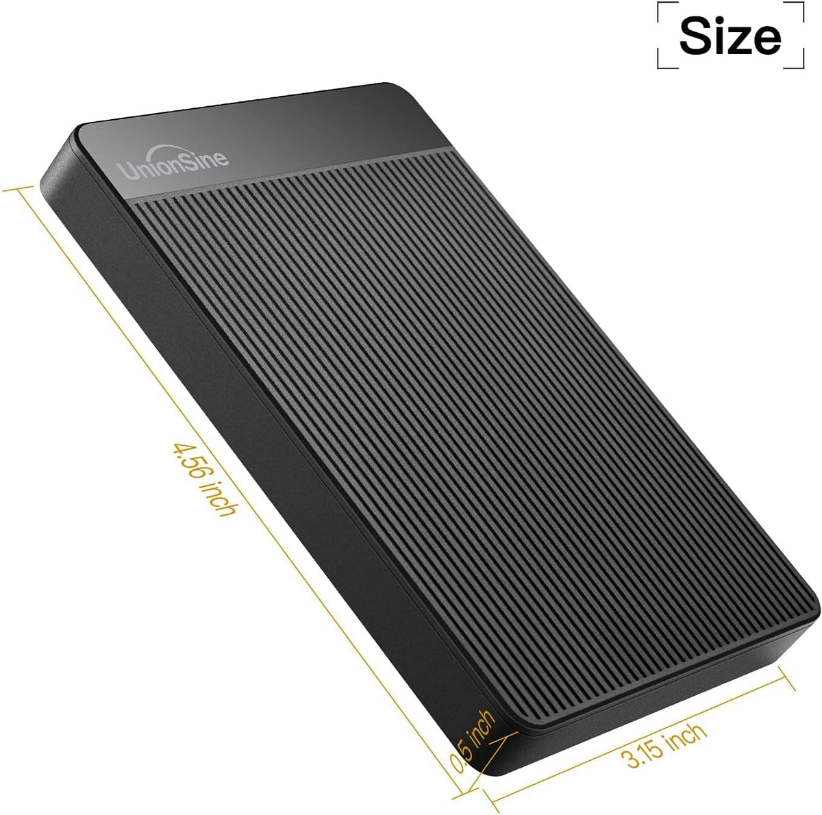 UnionSine Disque dur externe portable 500 Go ultra-plat 2,5" USB 3.0, SATA