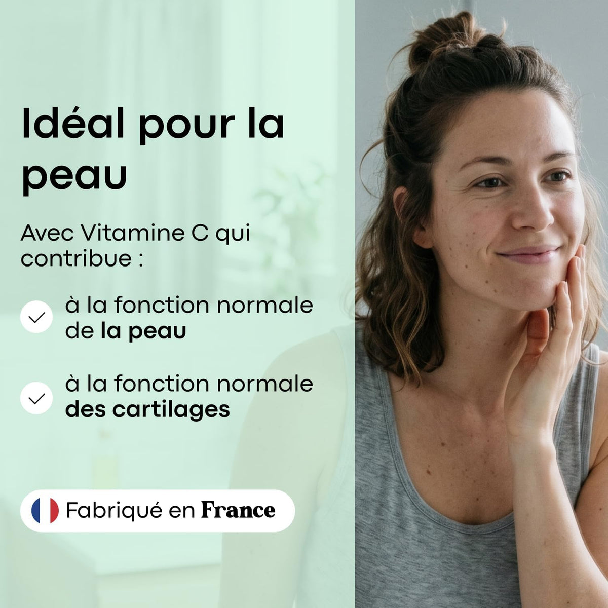 Collagène Marin + Acide Hyaluronique + Vitamine C, 120 Gélules - 2 Mois