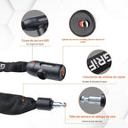 GRIFEMA GA1201-12 Antivol de vélo avec 3 clés, 120 cm