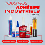 Loctite 243, frein filet résistance normale, frein filet bleu pour blocage et étanchéité des fixations filetées, flacon de 5 ml - aspect bleu