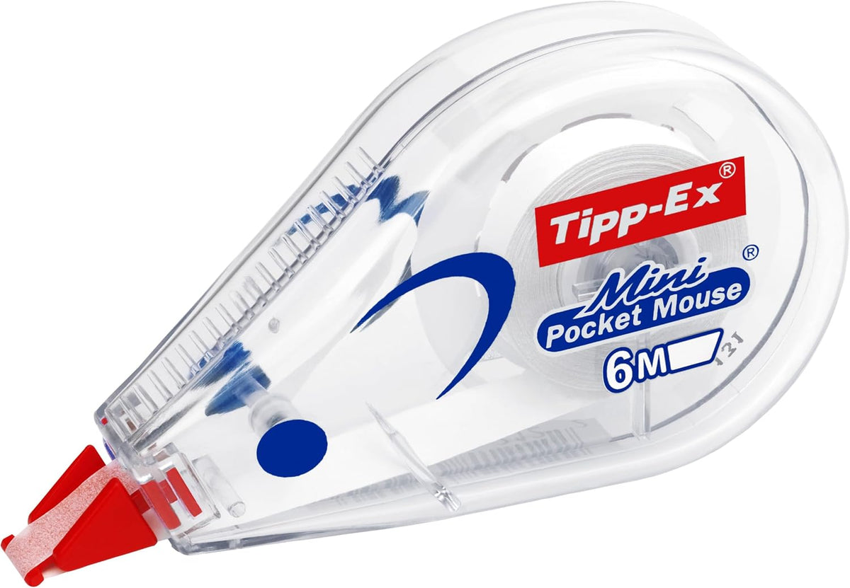 Tipp-Ex Mini Pocket Mouse | Ruban correcteur ultra-résistant | Application fluide et précise | Format compact et pratique | Lot de 10 - 6 m x 5 mm