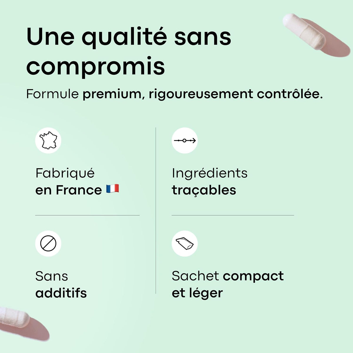 Collagène Marin + Acide Hyaluronique + Vitamine C, 120 Gélules - 2 Mois