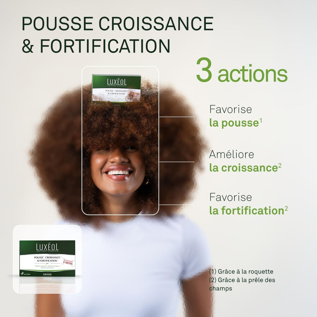LUXÉOL - Pousse Croissance & Fortification - Complément Alimentaire Cheveux