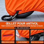 Maizjok® Housse de protection moto extérieur étanche, bâche moto imperméable 210D
