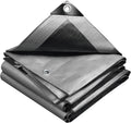 VOUNOT® Bâche de Protection en Polyéthylène 240g/m² Bâche Imperméable Ultra Lourde et Résistante Revêtue des Deux Côtés avec Œillets en Aluminium Couverture Étanche pour Jardin, Piscine 4x6m